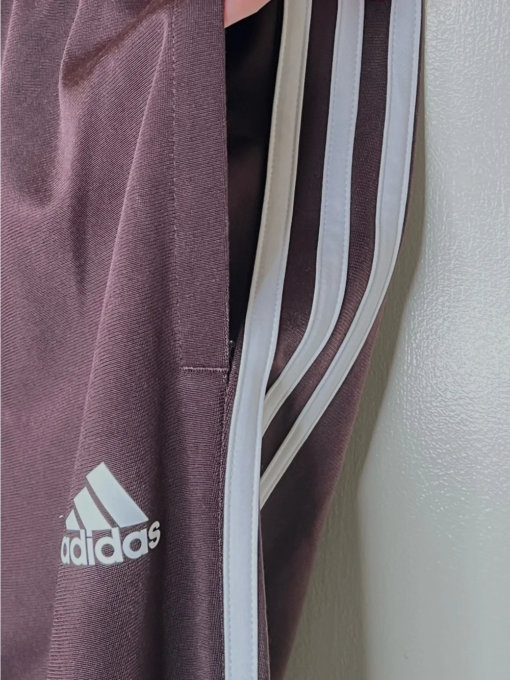Adidas Brown 3 Strip Jogger, Women’s Large